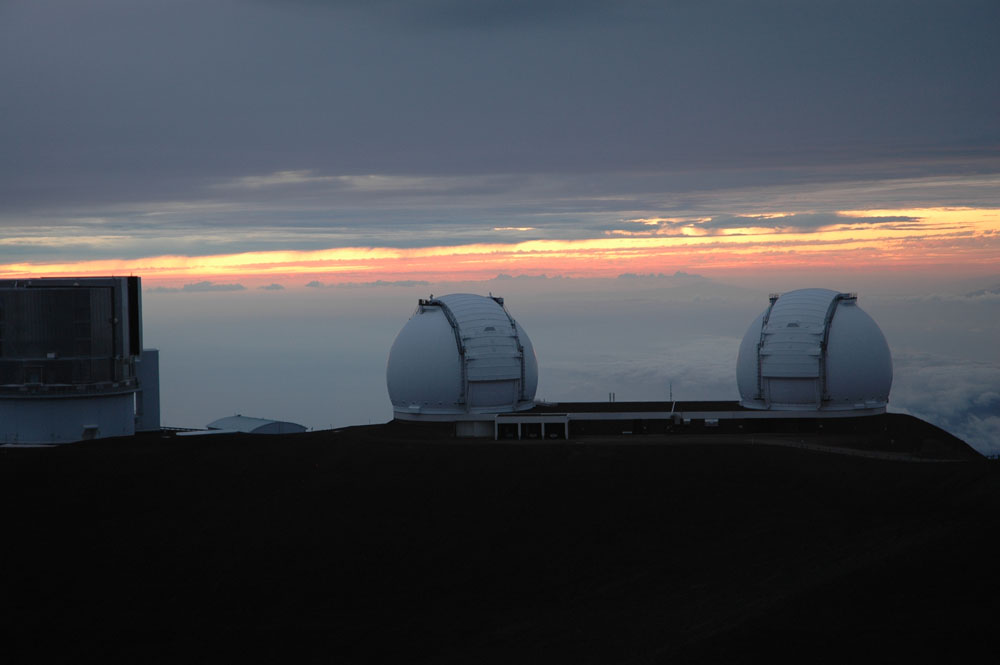 The observatories at Mauna Kea